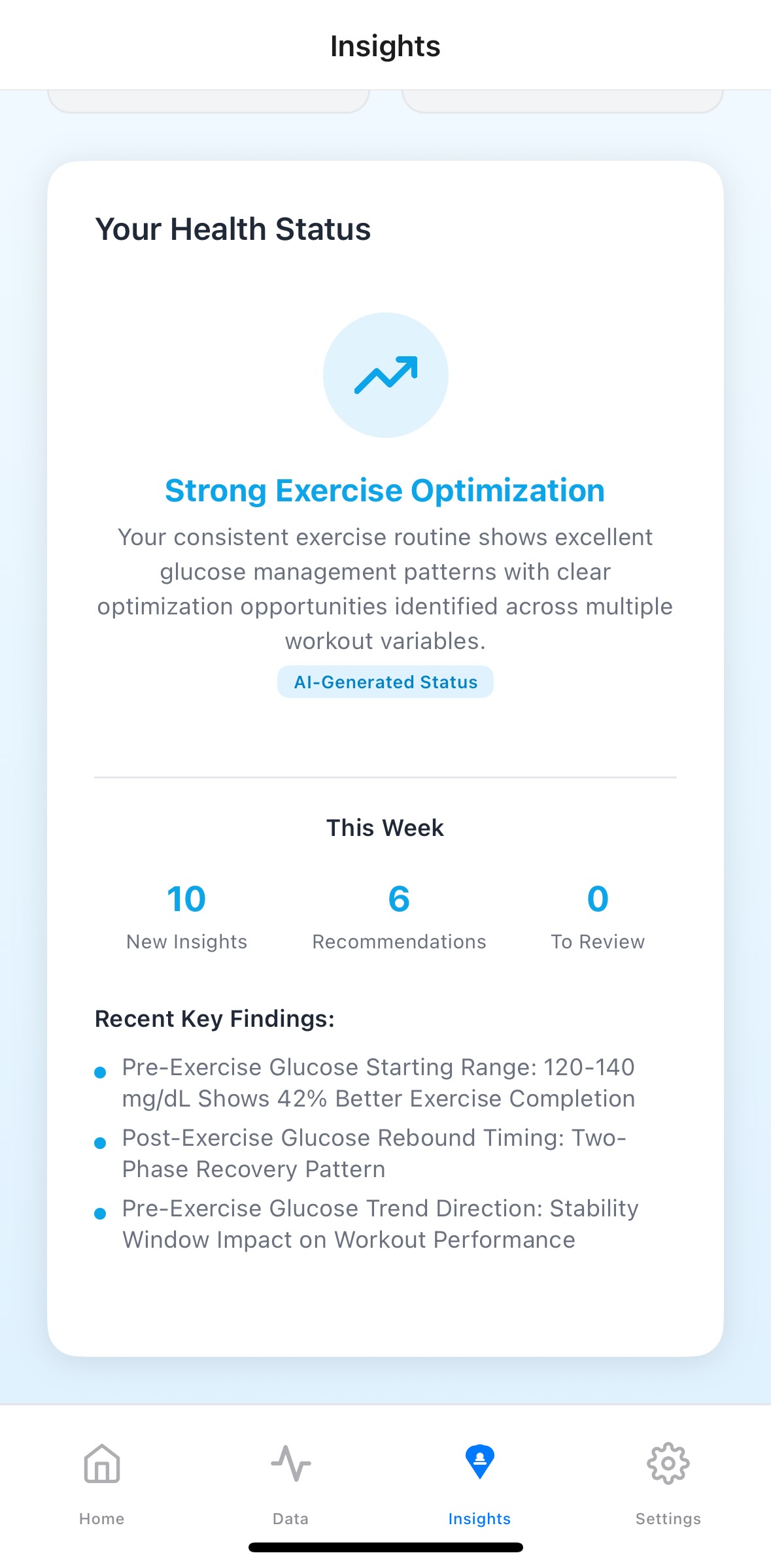 Insights Screen